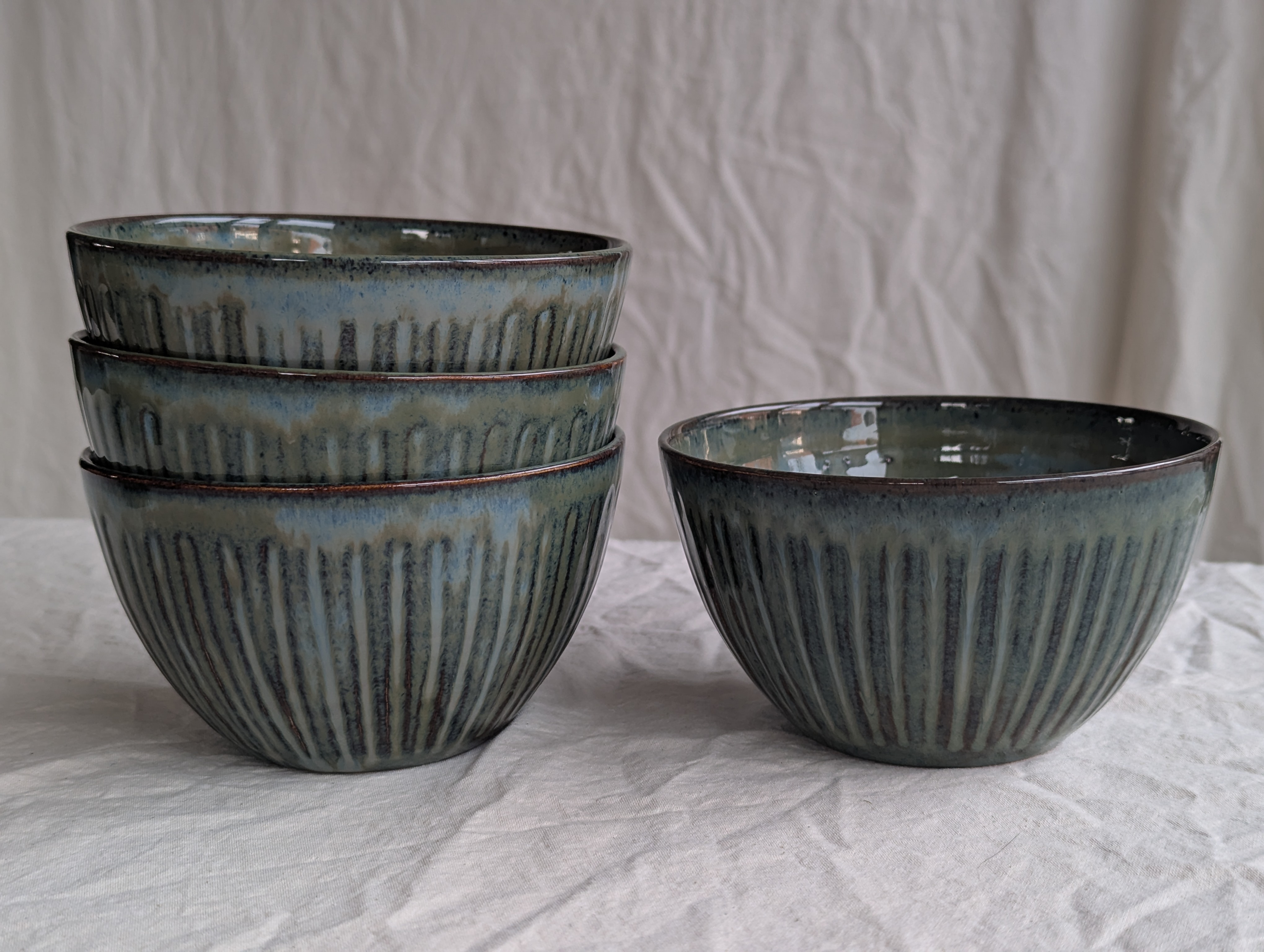 Kommen - donkerblauw